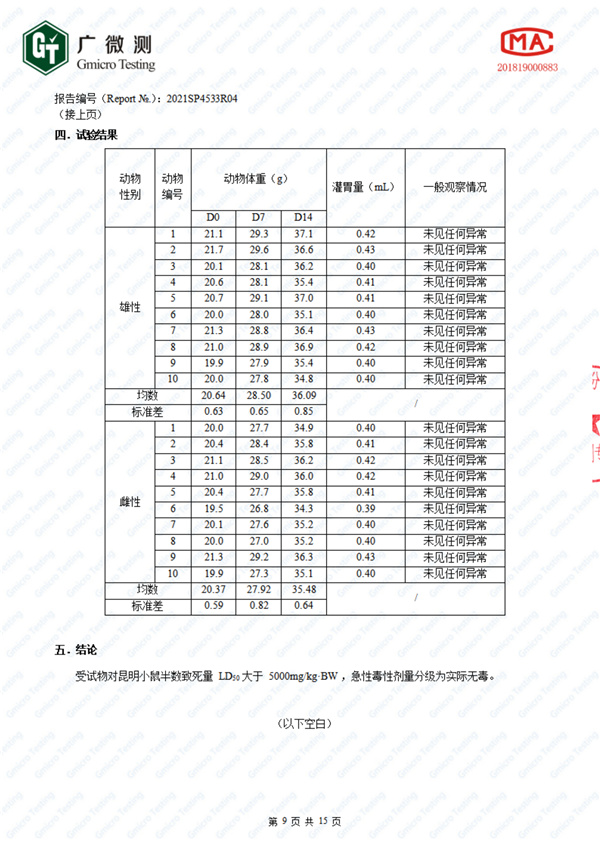 经口无毒